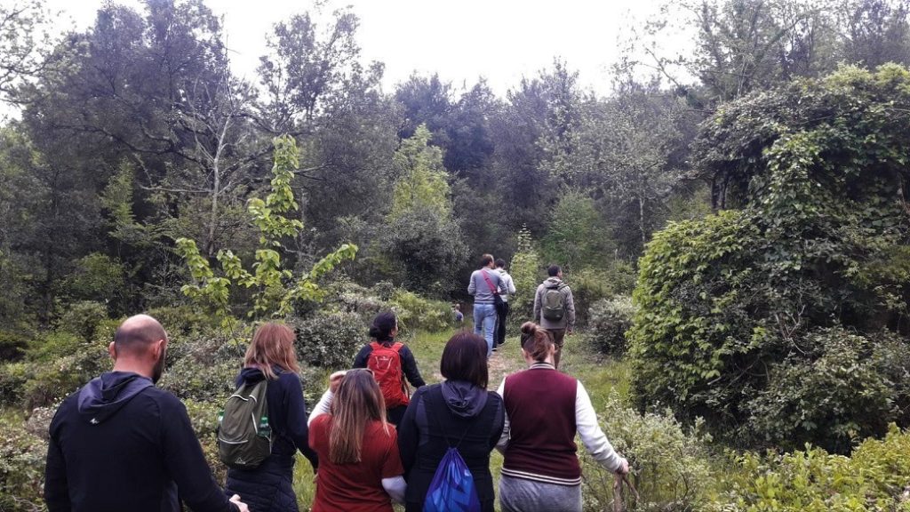 Gruppo sul percorso dei Monti Amerini